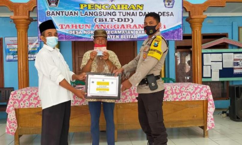 Pemdes Ngrejo Blitar Penyaluran BLT-DD Tahap Pertama Tahun 2021 Berjalan Lancar