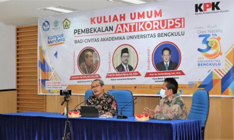 Wakil Ketua KPK Berikan Kuliah Umum di Universitas Bengkulu