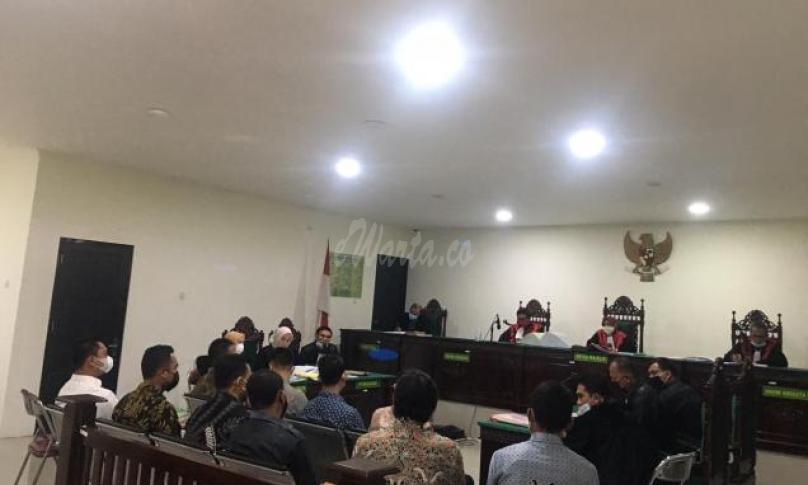Sidang kasus korupai anggaran Polres Lebong, Selasa (22/6/2021)