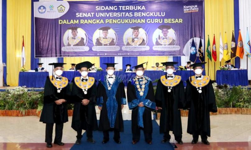 UNIB Tambah Empat Guru Besar Bidang Pendidikan dan Pertanian