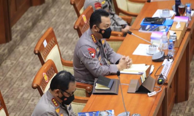 Rapat Kerja (Raker) dengan Komisi III DPR RI di Kompleks Parlemen, Senayan, Jakarta, Rabu (16/6/2021).