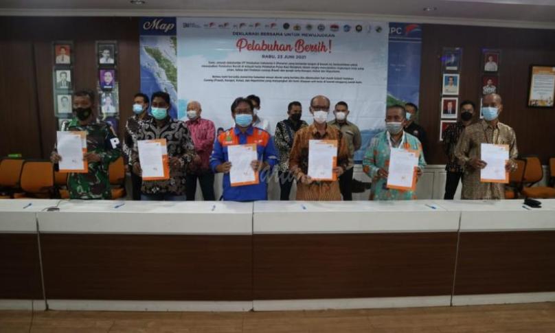 Pelindo Bengkulu Deklarasikan Pelabuhan Bersih Melayani 