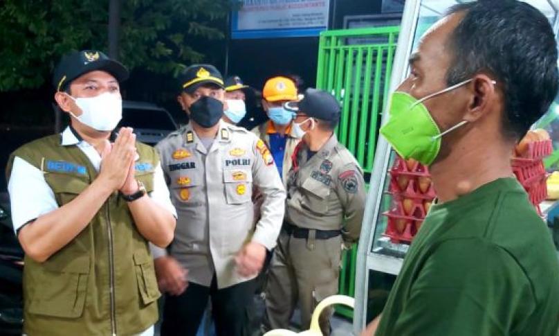 Wawali Tinjau Penerapan PPKM di Wilayah Rawan Kerumunan