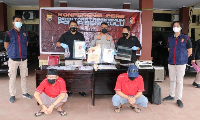 Polda Bengkulu Tetapkan Dua Tersangka Kasus Mafia Tanah