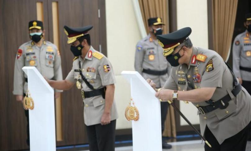 Polri Gelar Upacara Korps Raport Tujuh Jenderal 