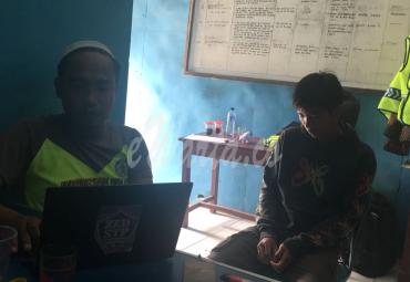 Tersangka menjalani pemeriksaan di Satlantas Polres Seluma