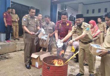 Pemusnahan Ribuan KTP-el Kota Bengkulu