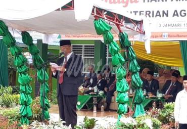 Kepala Kanwil Kemenag Bengkulu H Bustasar Irup upacara HAB ke-73