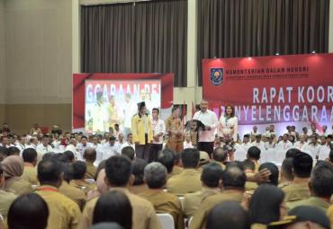 Rakornas penyelenggaraan pemerintahan Desa tahun anggaran 2019 di Ecovention Ocean Ecopark Taman Impian Jaya Ancol, Jakarta