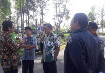 Sesda BS (Yudi Satria) saat meninjau lokasi dan persiapan festival Ayiak Manna