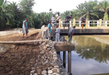 Pekerjaan TMMD di Desa Talang Alai terus di kebut