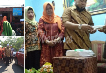 Walikota Bengkulu saat memberikan santunan kepada (Fitriani) warga yang sakit