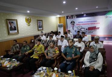Koordinasi dengan Mendagri kesiapan Pemilu serentak tahun 2019 melalui vidio conference