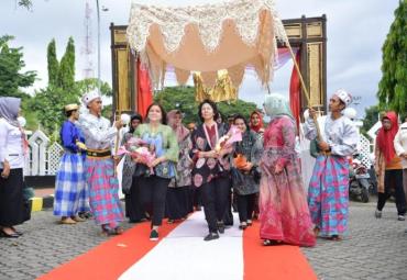 Penyambutan OASE Kabinet Kerja di Kabupaten Bone, Sulawesi Selatan