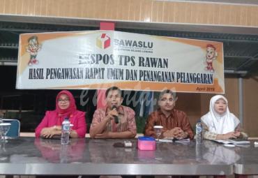 Bawaslu Rejang Lebong Ekspos Indeks Kerawanan Pemilu