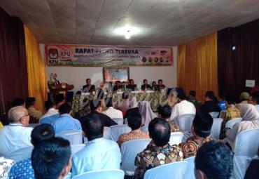 Pleno rekapitulasi pemilu serentak tahun 2019 di KPU Kabupaten Rejang Lebong