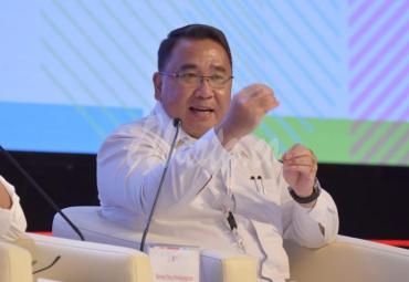 Menteri Desa, Pembangunan Daerah Tertinggal, dan Transmigrasi Eko Putro Sandjojo. Menjadi Narasumber di Forum perencanaan MUSRENBANGNAS 2019 RKN 2020. Kolaborasi antara Pembangunan dana Desa dan pembangunan Infrastruktur daerah sangat berpengaruh pada peningkatan pendapatan Masyarakat Desa di kawasan Transmigrasi. Jakarta (9/5/2019) Foto:Mugi/ Kemendesa PDTT
