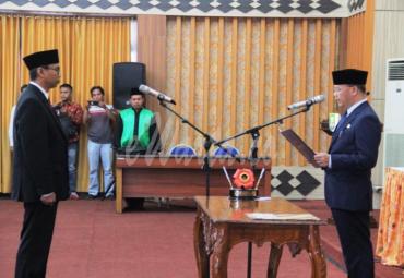 Gubernur Bengkulu (Dr. H. Rohidin Mersyah) lantik Kepala BPKP Perwakilan Provinsi Bengkulu 