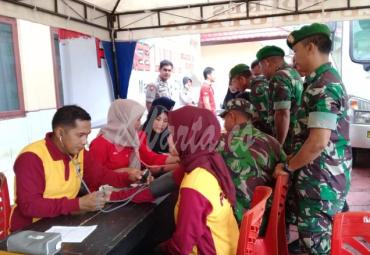 Donor darah diikuti TNI, POLRI dan Bhayangkari Polres Luwu Utara