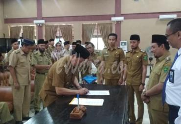 Seluruh OPD menandatangani fakta integritas dan berkomitmen mempertahankan Opini WTP