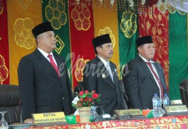 Kepala Dinas Kominfotik Provinsi Bengkulu, Jaduliwan menghadiri pelantikan anggota DPRD Mukomuko periode 2019-2024
