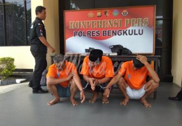 Tiga pelaku tak berkutik dihadapan polisi