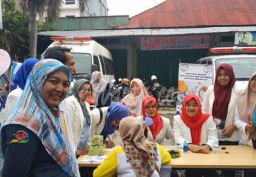 Stand IAI Bengkulu dalam acara Launching Car Free Day, Minggu (27/10).