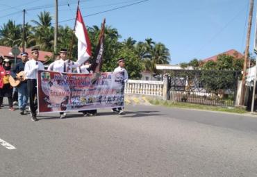 Pawai memperingati Hari Sumpah Pemuda, SMAN I Mukomuko