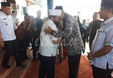 Walikota dan Wawali sambut kedatangan Walikota Padang di Balai Kota Bengkulu