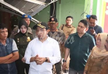 Wakil Walikota Bengkulu (Dedy Wahyudi, MM) lakukan sidak ke Pasar Tradisional Modern (PTM) Senin (11/11).