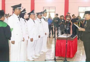 Pelantikan dan pengambilan sumpah 79 Kepada Desa Terpilih di Kabupaten Seluma.