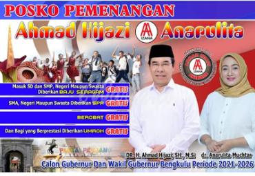 Bakal Calon Gubernur dan Bakal Calon Wakil Gubernur Bengkulu 2020.