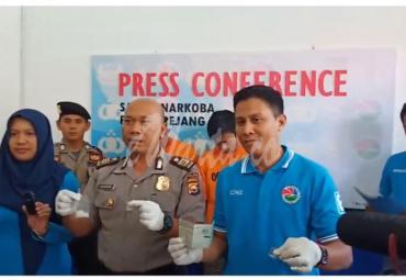 Pers Converence Satnarkoba Polres Rejang Lebong.