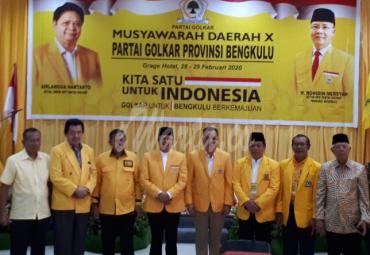 Musda X Golkar provinsi Bengkulu Sukses dan Lancar.