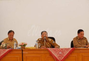 Bupati Bengkulu Utara, H. Ir. Mian pimpin Rakor pengadaan Barang dan Jasa.
