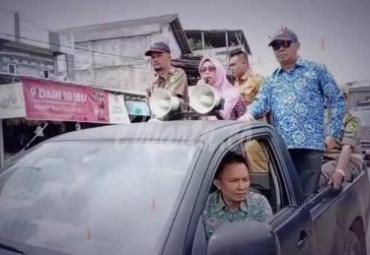 Kadis Perindag dan Satpol PP sosialisasikan penertiban pedagang Pasar Panorama.
