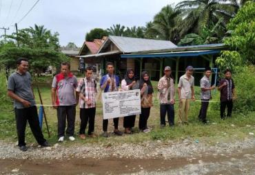 Desa Maju Makmur, laksanakan titik Nol pembangunan drainase tahap pertama.