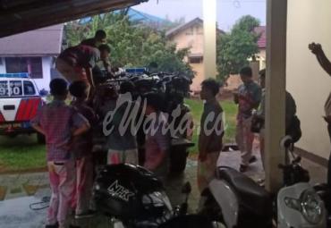 42 unit motor terjaring dan diamankan di Mapolres Kota Bengkulu.