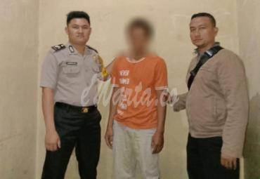 Pelaku diamankan Polsek Mukomuko Selatan.