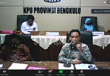 Ketua KPU provinsi Bengkulu, Irwan Saputra.
