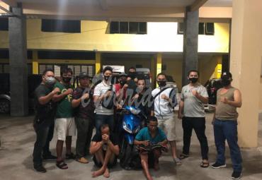 Polres Kota Bengkulu bersama terduga pelaku