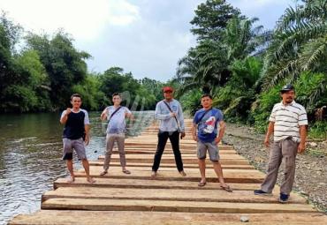 Puluhan kubik kayu yang diamankan Polres Seluma