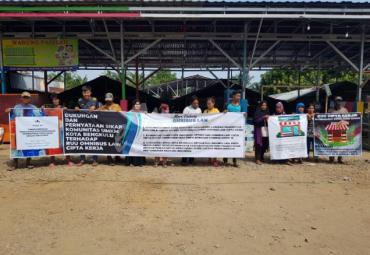 Komunitas UMKM Kota Bengkulu gelar dukungan dan menyatakan sikap, di Pasar Simpang Kandis Kota Bengkulu
