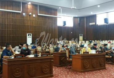 Rapat Paripurna ke-9 masa sidang ke-II tahun 2020, Selasa (7/7).