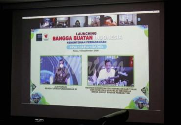Peluncuran Kampanye #PernakPernikUnik dalam rangka Gerakan Nasional Bangga Buatan Indonesia yang diselenggarakan oleh Kementerian Perdagangan secara virtual.