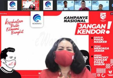 Sekretaris Jenderal Kementerian Komunikasi dan Informatika Rosarita Niken Widiastuti 