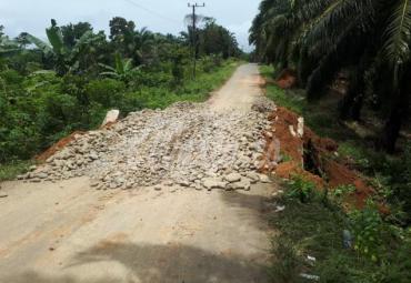 Kondisi jalan yang sudah diperbaiki