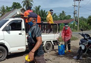 Pemdes Lubuk Sanai I Lakukan Penyemprotan Disinfektan