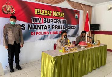 Kunjungan  tim supervisi Operasi Mantap Praja 2020 Itwasda Polda Sulawesi Selatan (Sulsel), Kamis (22/10/2020).