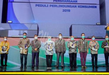 Hari Konsumen Nasional (Harkonas) tahun 2020 yang digelar secara virtual dan dihelat terbatas di Trans Studio Mall Cibubur, Depok, Jawa Barat, Kamis (12/11/2020). 